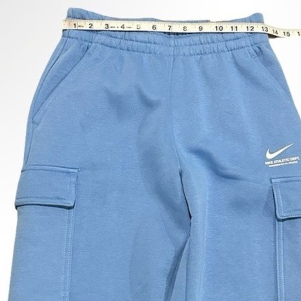 Nike Fleece Cargo Joggers Sweatpants Beyond Blue Big Kids Youth Large - Picture 6 of 9